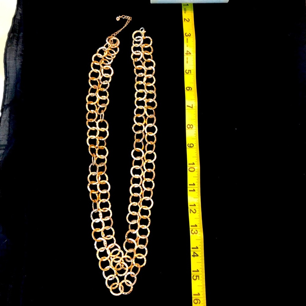 Gold tone necklace